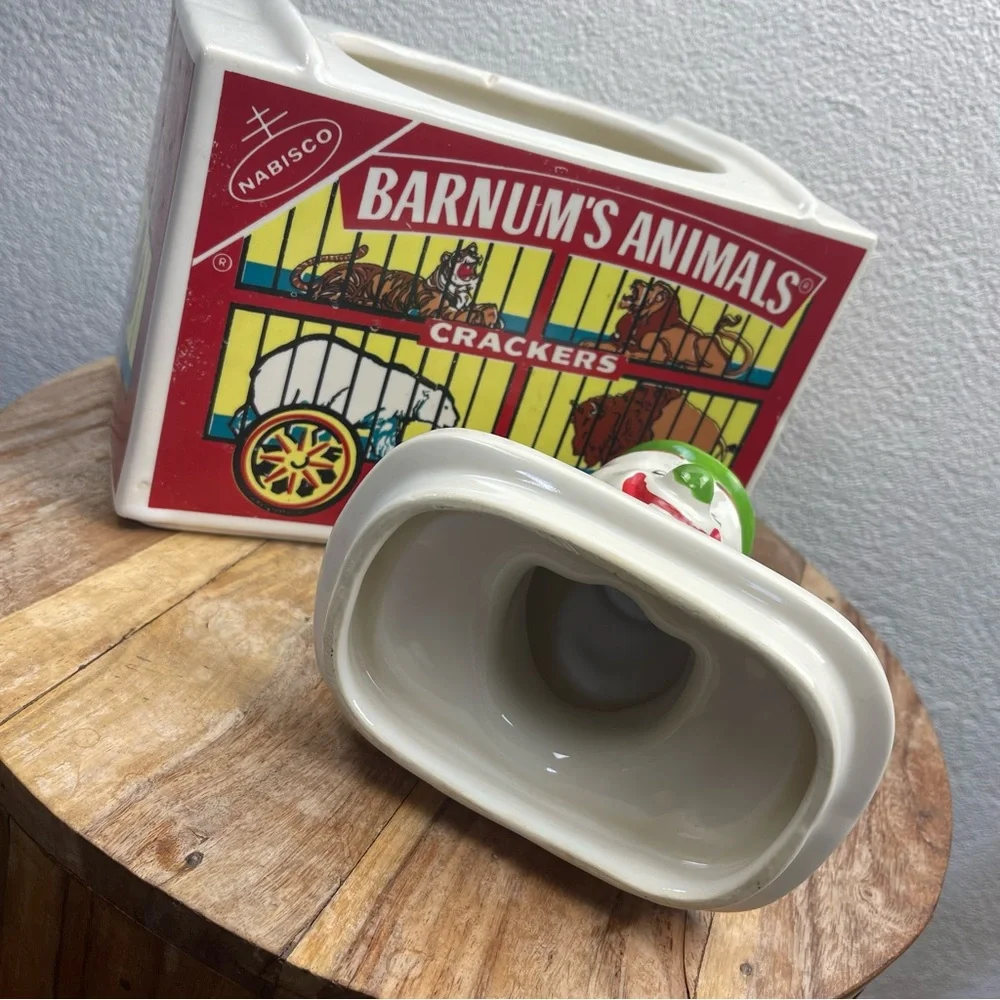 Vintage l 70s 1972 Nabisco Novelty Kitsch Barnum’s Animals Crackers Cookie Jar